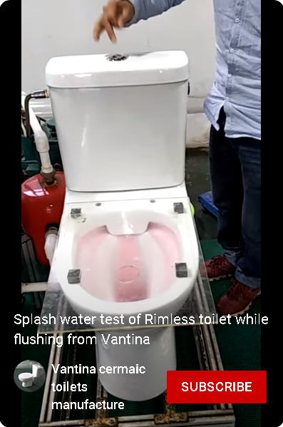 toilet splash fllushing test